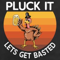 Pluck It Lets Get Basted Turkey Gift Adult Drive Performance Visor