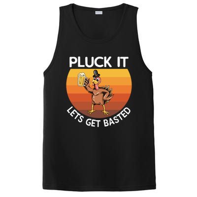 Pluck It Lets Get Basted Turkey Gift PosiCharge Competitor Tank