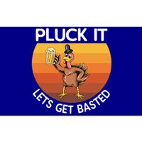 Pluck It Lets Get Basted Turkey Gift Bumper Sticker