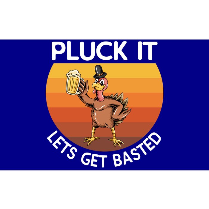 Pluck It Lets Get Basted Turkey Gift Bumper Sticker