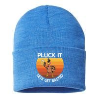 Pluck It Lets Get Basted Turkey Gift Sustainable Knit Beanie