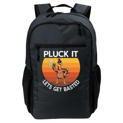 Pluck It Lets Get Basted Turkey Gift Daily Commute Backpack