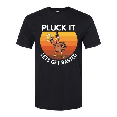 Pluck It Lets Get Basted Turkey Gift Softstyle® CVC T-Shirt