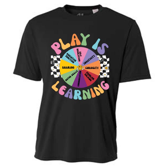 Play Is Learning Preschool Teacher Play Based Learning Cooling Performance Crew T-Shirt