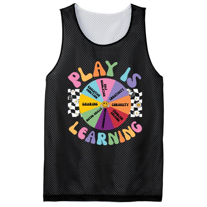 Play Is Learning Preschool Teacher Play Based Learning Mesh Reversible Basketball Jersey Tank