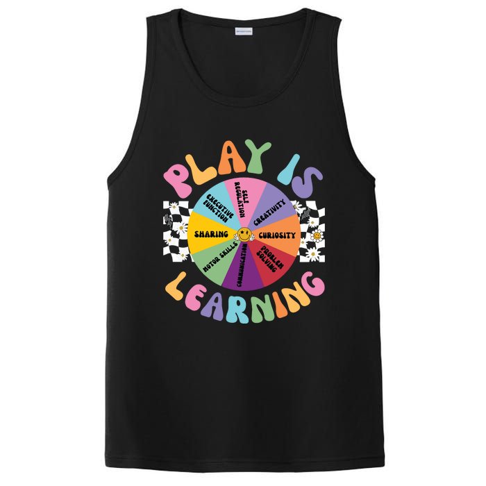 Play Is Learning Preschool Teacher Play Based Learning PosiCharge Competitor Tank