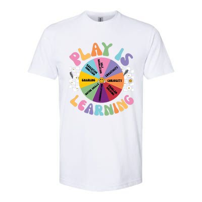 Play Is Learning Preschool Teacher Play Based Learning Softstyle CVC T-Shirt