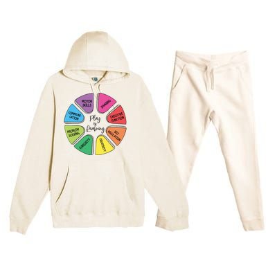 Play Is Learning Teacher Appreciation Premium Hooded Sweatsuit Set