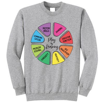 Play Is Learning Teacher Appreciation Tall Sweatshirt