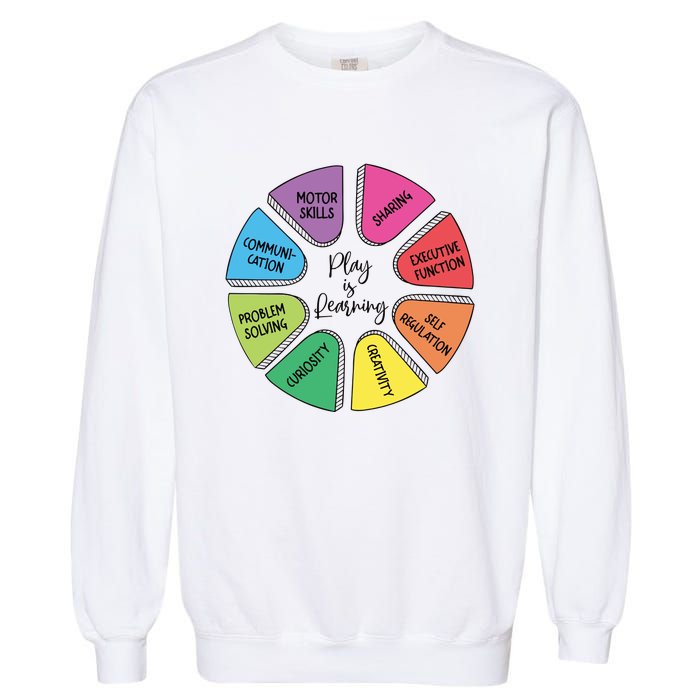 Play Is Learning Teacher Appreciation Garment-Dyed Sweatshirt