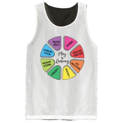 Play Is Learning Teacher Appreciation Mesh Reversible Basketball Jersey Tank