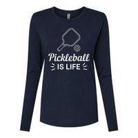 Pickleball Is Life Dink Enthusiast Gift. Womens Cotton Relaxed Long Sleeve T-Shirt