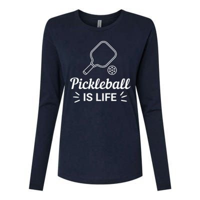 Pickleball Is Life Dink Enthusiast Gift. Womens Cotton Relaxed Long Sleeve T-Shirt