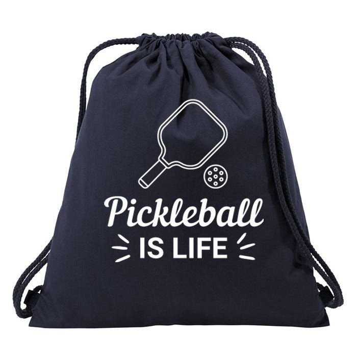 Pickleball Is Life Dink Enthusiast Gift. Drawstring Bag