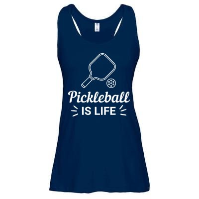Pickleball Is Life Dink Enthusiast Gift. Ladies Essential Flowy Tank