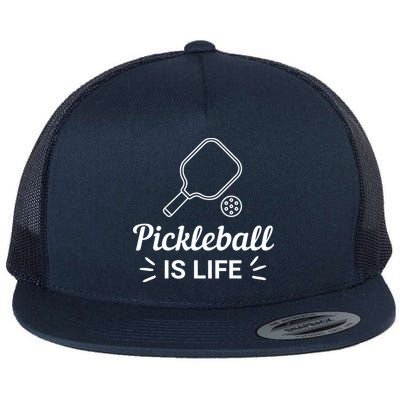 Pickleball Is Life Dink Enthusiast Gift. Flatbill Hat