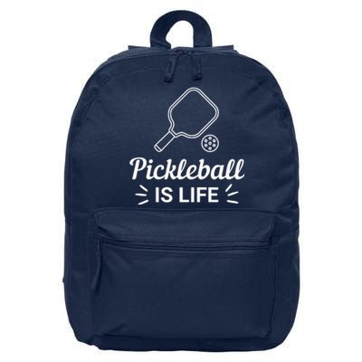 Pickleball Is Life Dink Enthusiast Gift. 16 in Basic Backpack