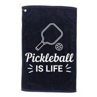 Pickleball Is Life Dink Enthusiast Gift. Golf Towel