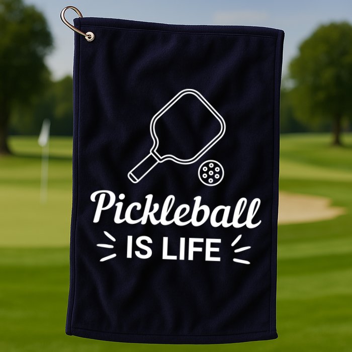 Pickleball Is Life Dink Enthusiast Gift. Golf Towel