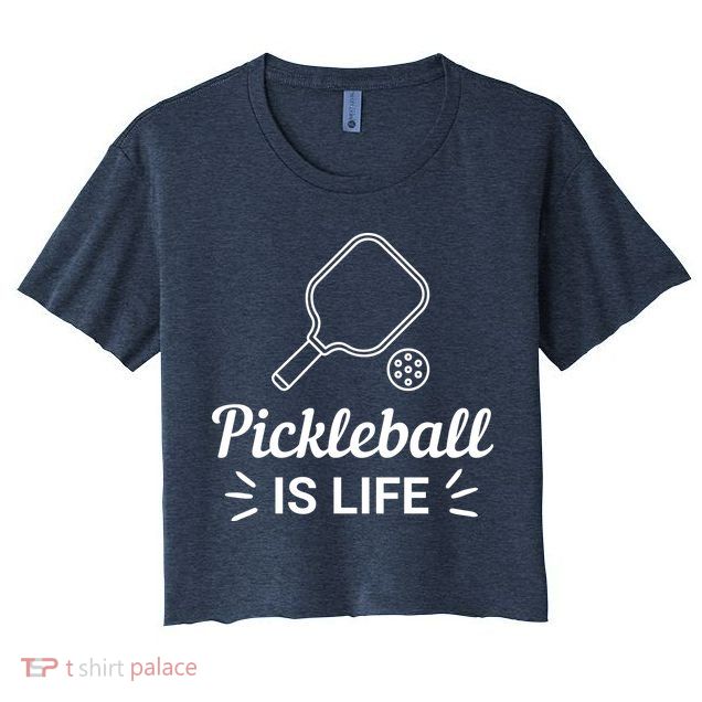 Pickleball Is Life Dink Enthusiast Gift. Crop Top