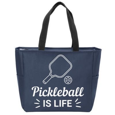 Pickleball Is Life Dink Enthusiast Gift. Zip Tote Bag