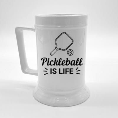 Pickleball Is Life Dink Enthusiast Gift. Beer Stein