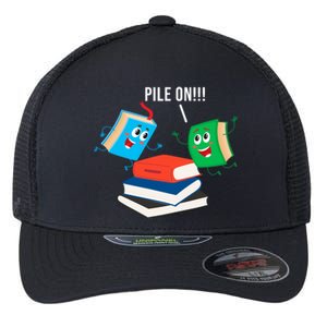 Pile On Books Flexfit Unipanel Trucker Cap