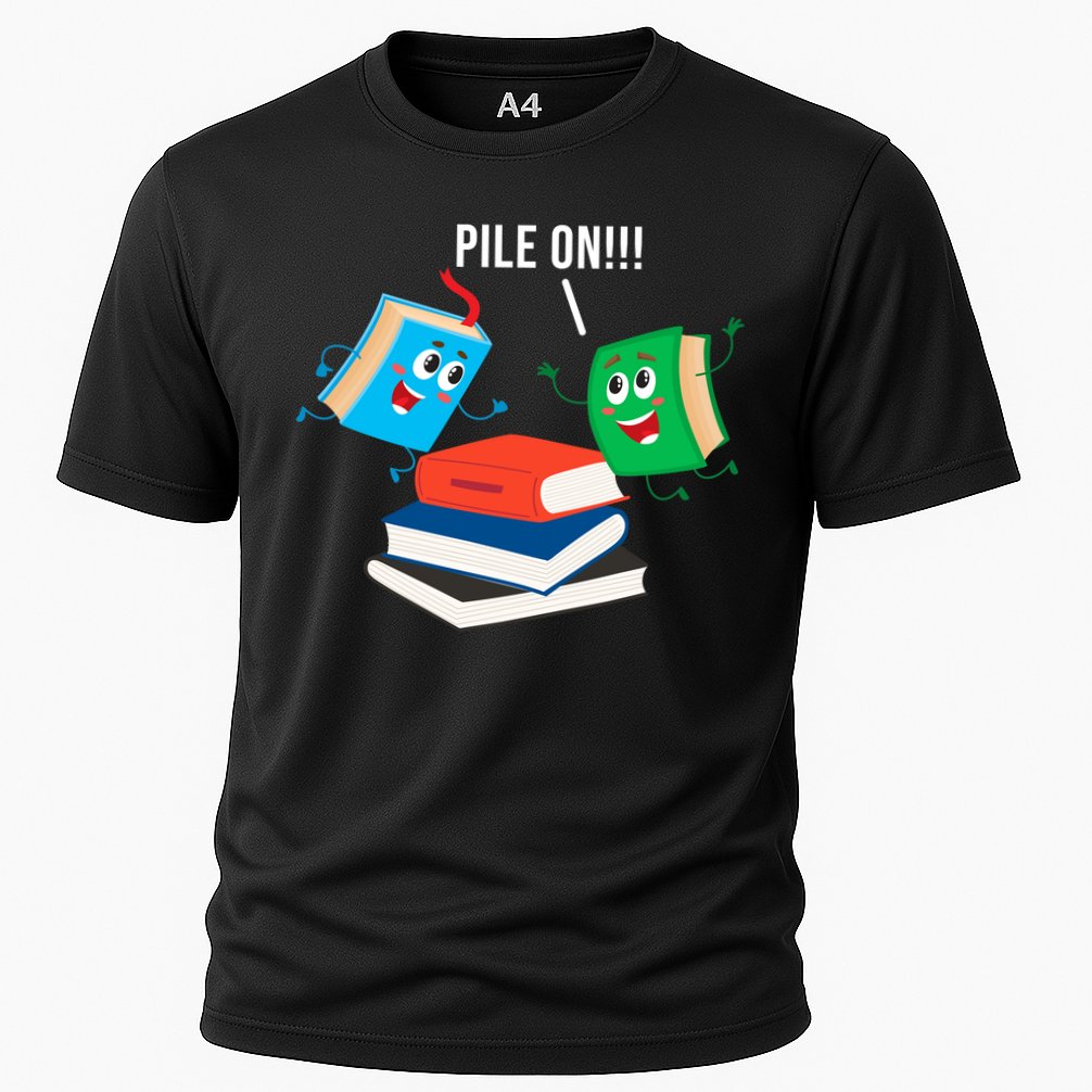Pile On Books Performance Shirt