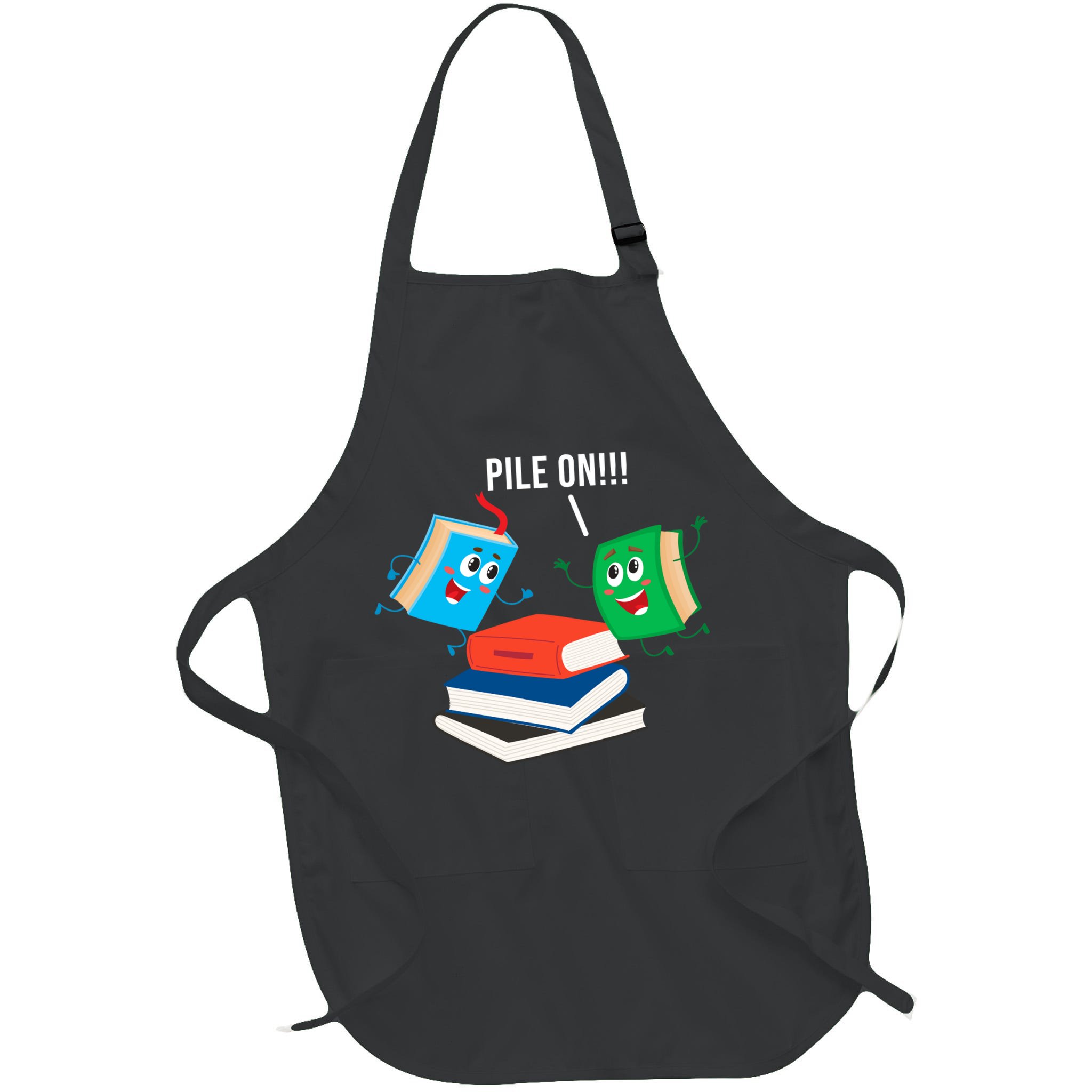 Pile On Books Apron