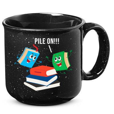 Pile On Books 15oz Campfire Ceramic Mug