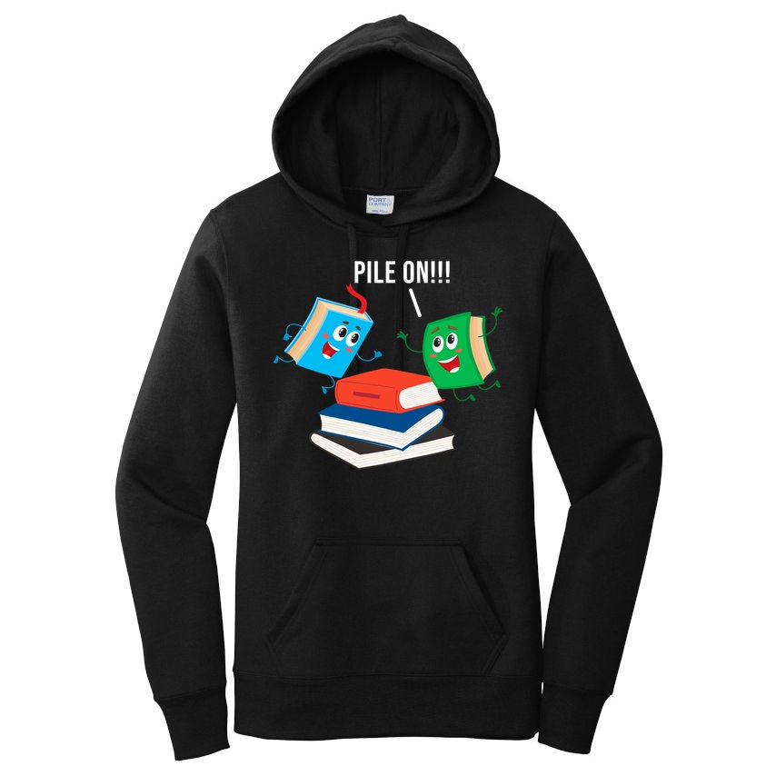 Pile On Books Women's Pullover Hoodie