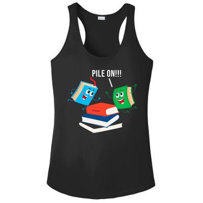 Pile On Books Ladies PosiCharge Competitor Racerback Tank