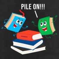 Pile On Books Golf Towel