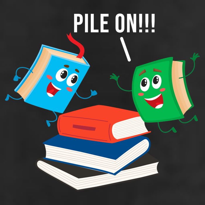 Pile On Books Golf Towel