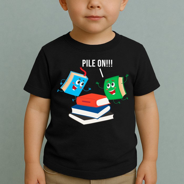 Pile On Books Toddler T-Shirt