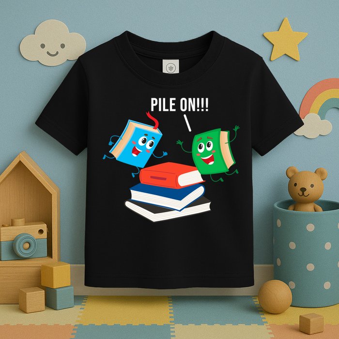 Pile On Books Toddler T-Shirt