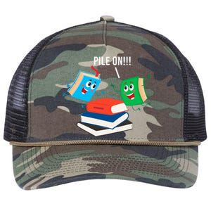 Pile On Books Retro Rope Trucker Hat Cap