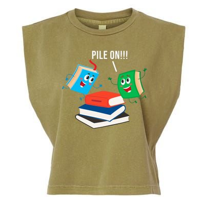 Pile On Books Garment-Dyed Women's Muscle Tee