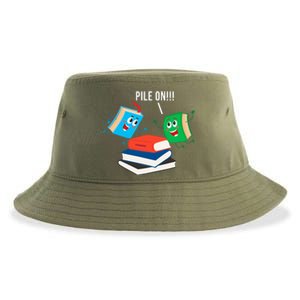 Pile On Books Sustainable Bucket Hat