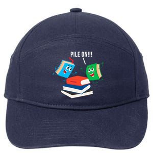 Pile On Books 7-Panel Snapback Hat