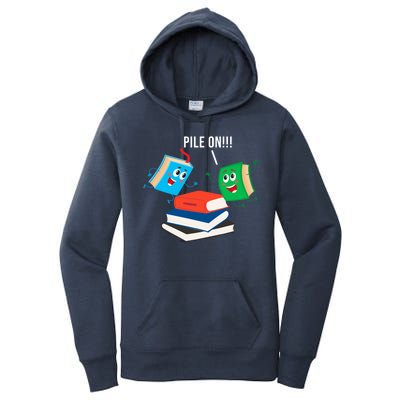 Pile On Books Women's Pullover Hoodie