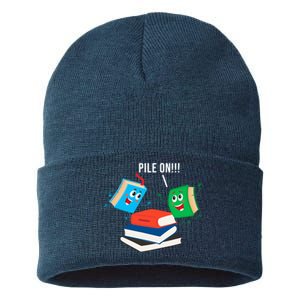 Pile On Books Sustainable Knit Beanie