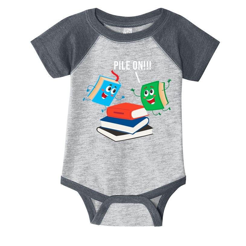 Pile On Books Infant Baby Jersey Bodysuit
