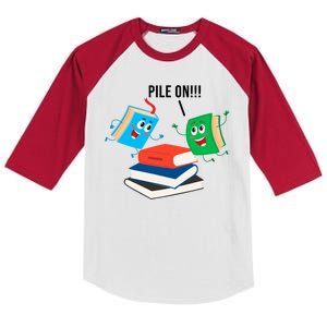 Pile On Books Kids Colorblock Raglan Jersey