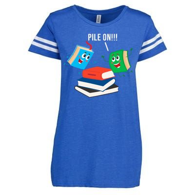 Pile On Books Enza Ladies Jersey Football T-Shirt