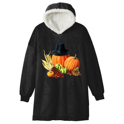 Pilgrim Thanksgiving Hooded Wearable Blanket