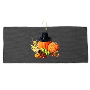 Pilgrim Thanksgiving Large Microfiber Waffle Golf Towel