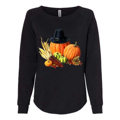 Pilgrim Thanksgiving Womens California Wash Sweatshirt