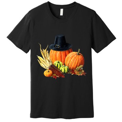 Pilgrim Thanksgiving Premium T-Shirt