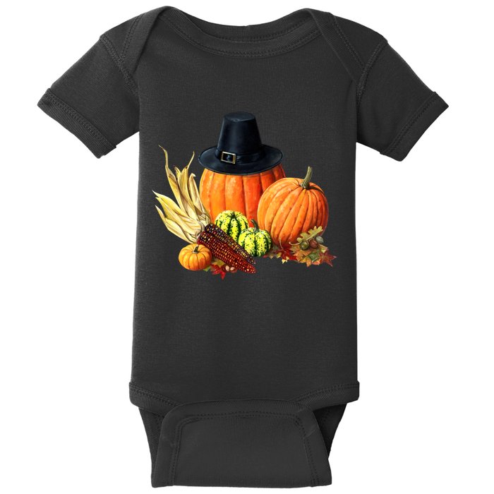 Pilgrim Thanksgiving Baby Bodysuit